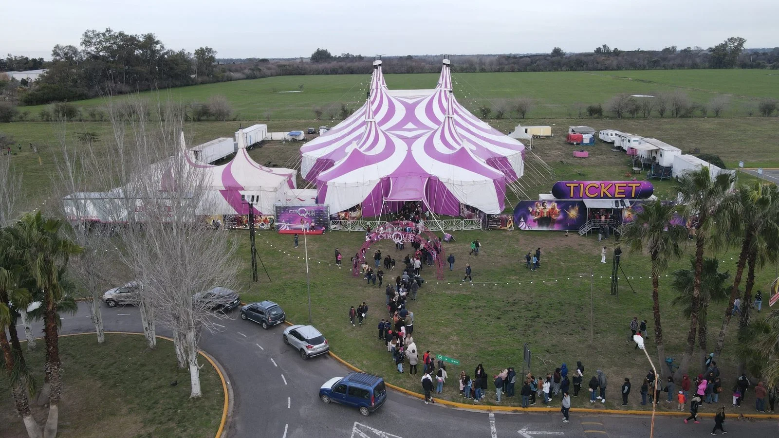 Vista de la carpa de Cirque XXI